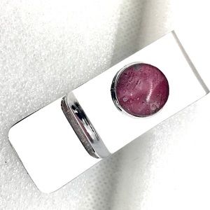 Handmade money clip silver plated